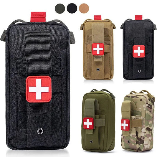First Aid Kit Medical EDC Pouch Tactical Outdoor Medical Bag Tourniquet Scissors Waist Bag Tactical Survival Bag