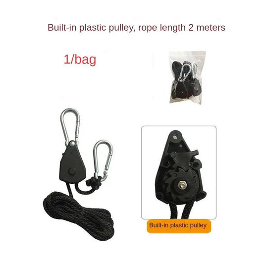 Inch Adjustable Grow Light Rope Ratchet Hanger Yoyo For Indoor Growing Light Tent Room Box GreenhouseFixtures