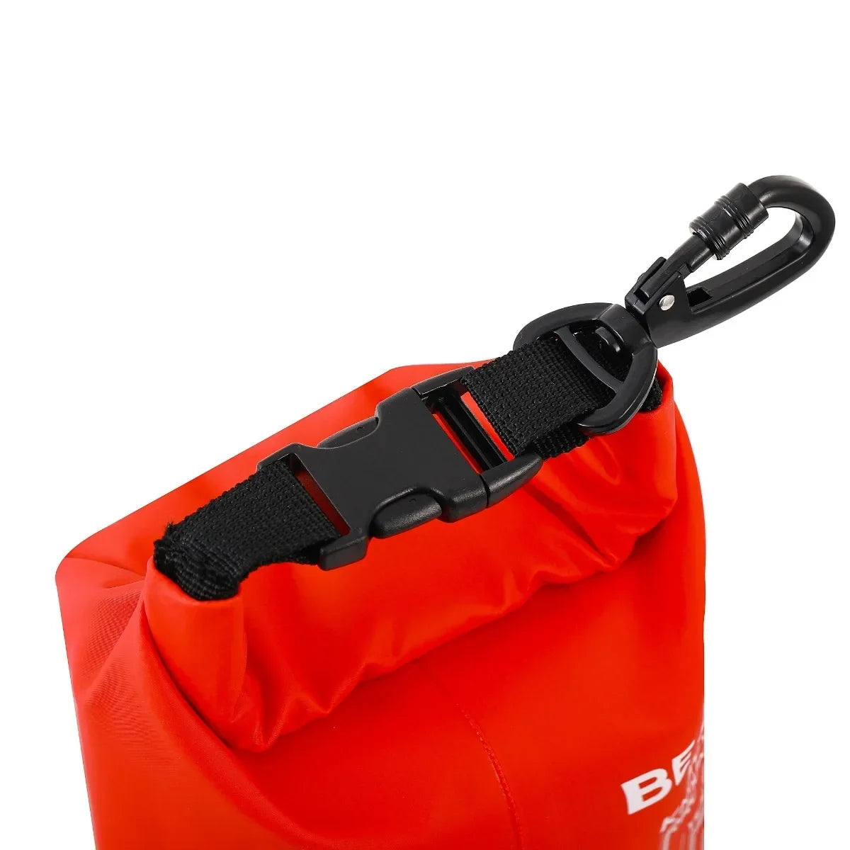 2L Waterproof First Aid Bag Roll Top Boat Emergency Kit Red with Shoulder Straps for Boating Swimming Fishing Kayaking Camping
