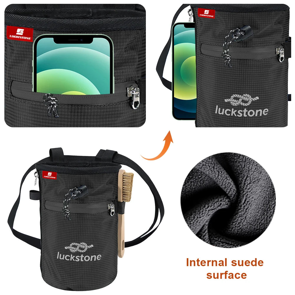 Magnesium Powder Bag Waterproof Polyester Chalk Bag Waterproof Storage Climbing Magnesium Powder Bag for Climbing Equipment 등산가방
