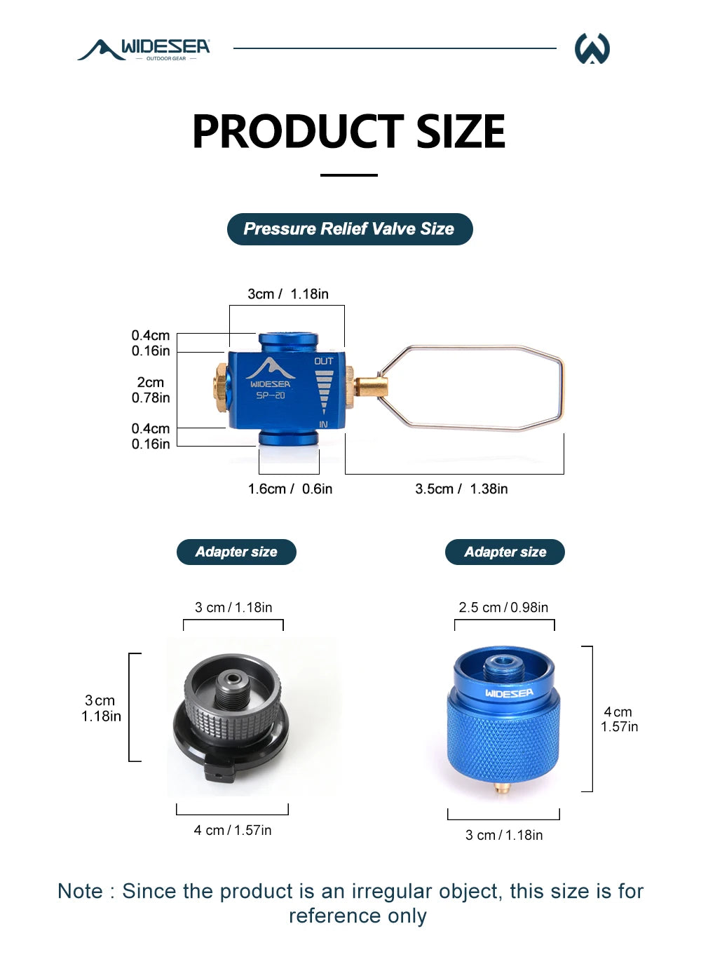 Widesea Camping Stove Propane Refill Adapter Gas Burner Gas Filling Butane Cylinder Tank LPG Saver Camping Equipment