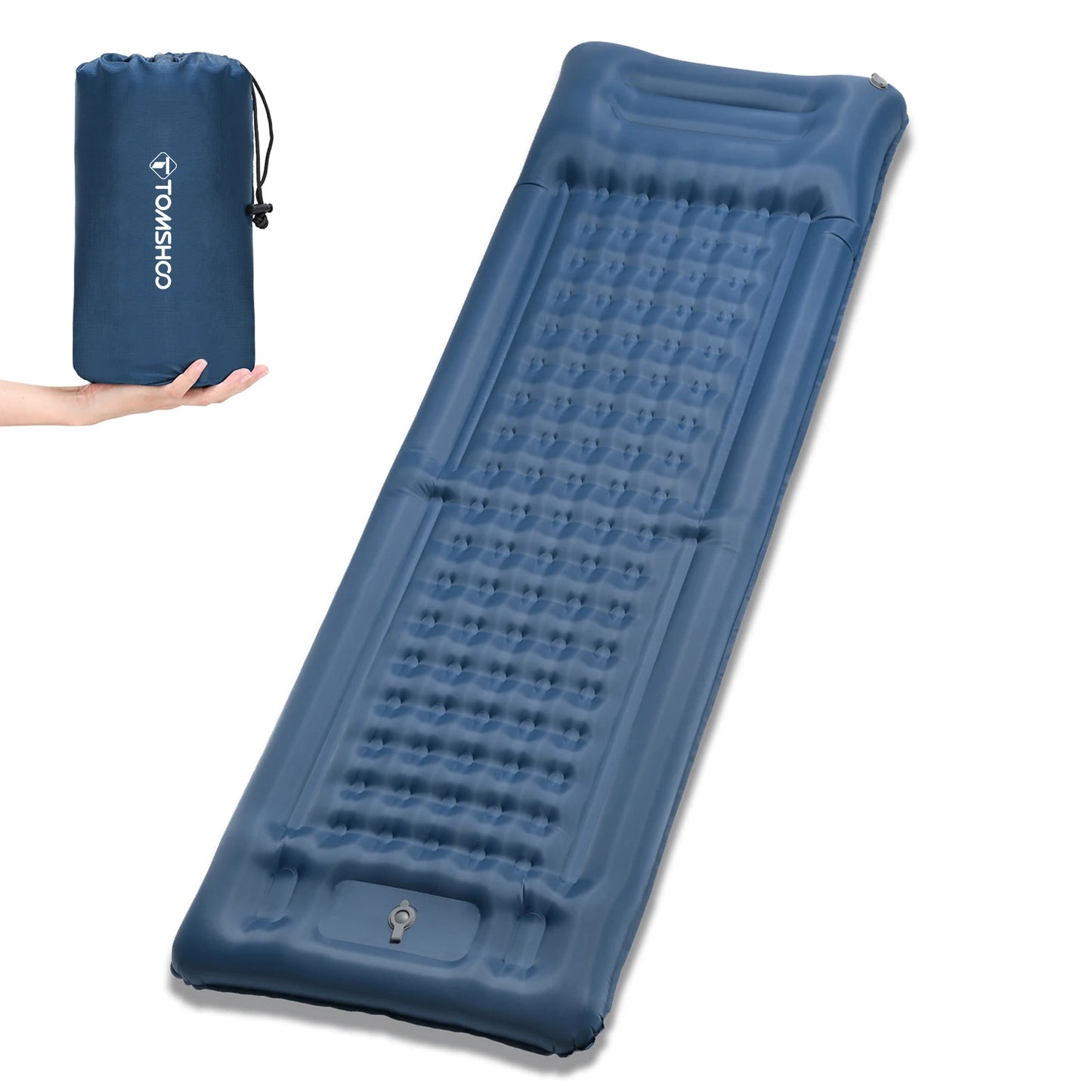 Tomshoo Inflatable Mattress w Built-in Pump Extra Thick 5Inch Double Sleeping Pad Mat Air Mattress Camping Backpacking Hiking