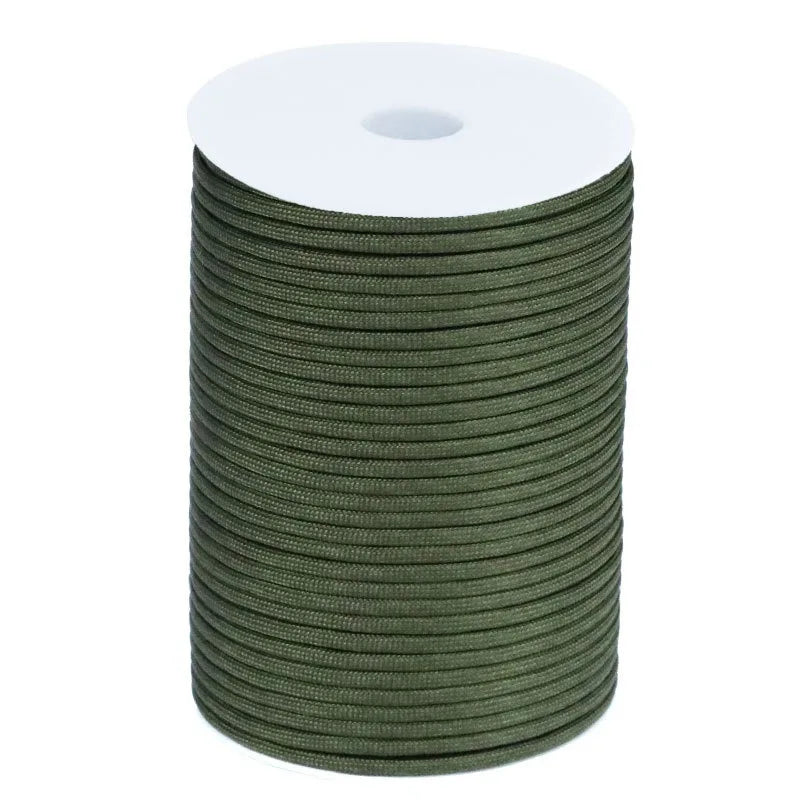 100M 550 Military 7-Core Paracord Rope 4mm Outdoor Polyester Parachute Cord Camping Survival Umbrella Tent Bundle