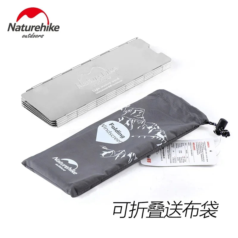 Naturehike-Windproof Folding Screen, Outdoor Camping Stove, Cooking Windshield, Windproof Accessories