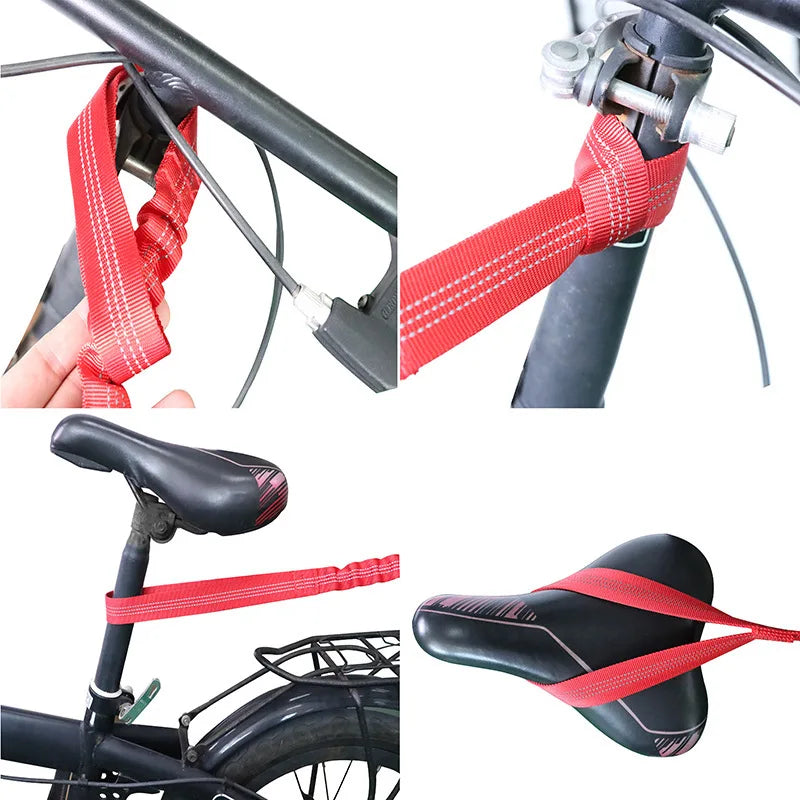 Bicycle Tow Rope Super strong tension Convenient Trailer Rope Bicycle Traction Rope Mountain Bike Parent-Child Pull Rope