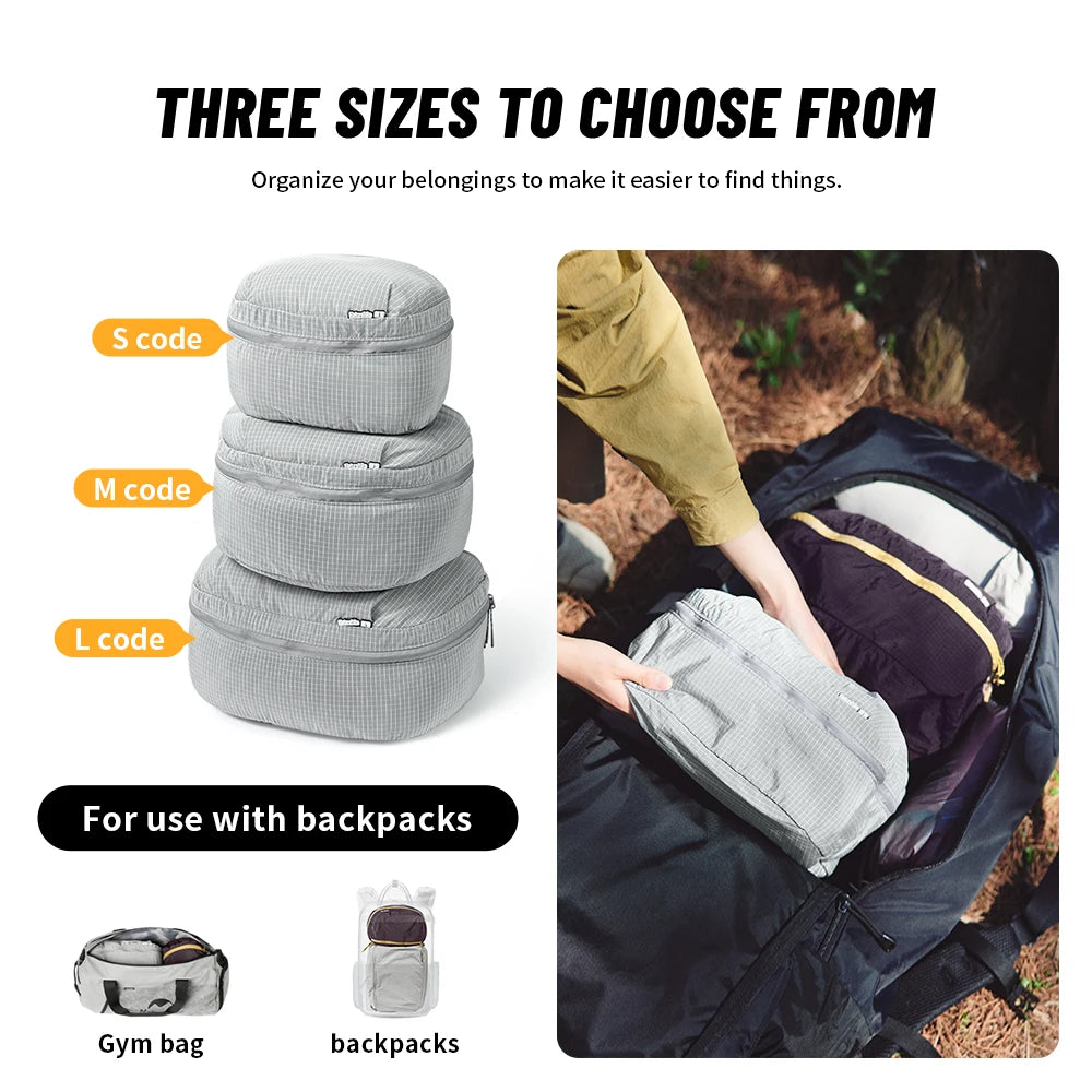 Naturehike Cloud Barn Backpack Split Organizer Bag Ultralight Outdoor Camping Hiking Storage Bag Splash-proof Machine Washable