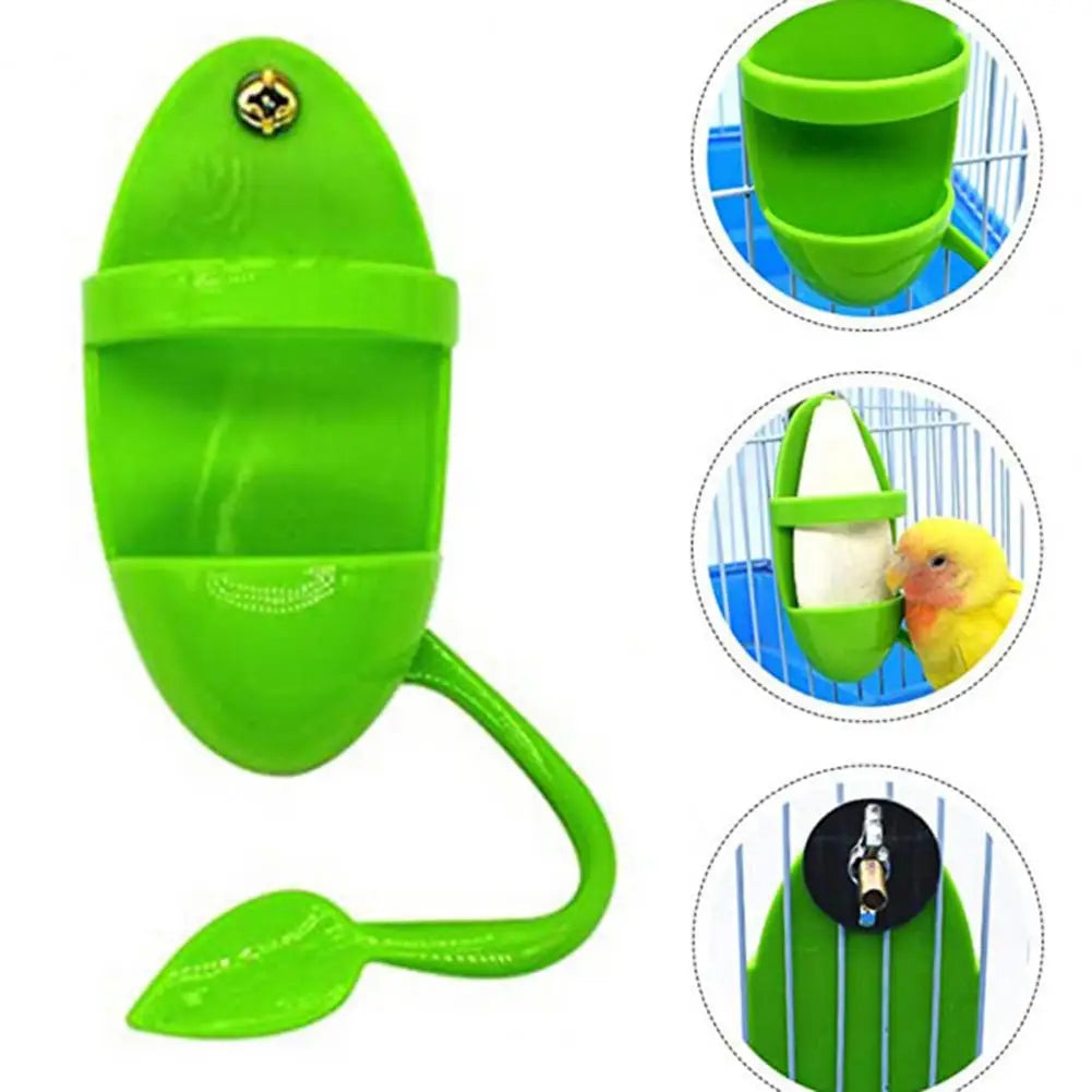 Parrot Hanging Cage with Stand, Fruit and Vegetable Container, Feeding Cup, Holding Fruits and Vegetables, Pet Accessories