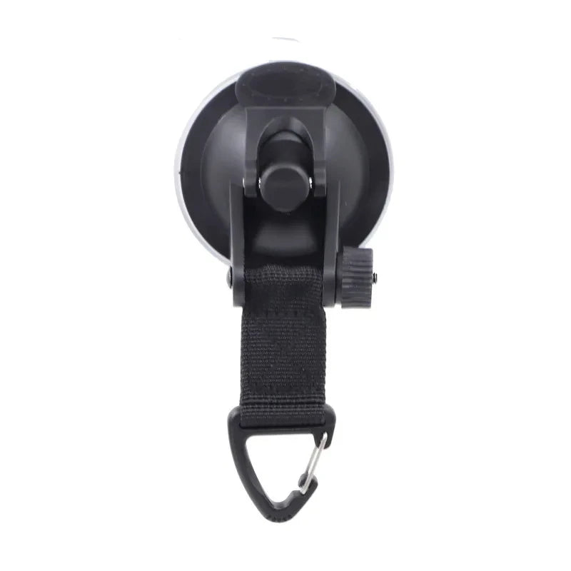 Vacuum Suction Cup Car Tent Buckle with Glass Hook, Lightweight Camping Bracket for Hiking and Climbing