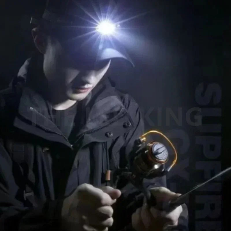Mini Rechargeable Powerful Sensor Headlamp Fishing Camping USB Head Flashlight COB LED Head Light Torch Headlights Front Lantern