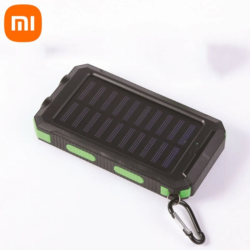 Xiaomi 200000mAh Solar power bank Portable Large Capacity Charger Compatible Lanyard Compass External Battery Outdoor PowerBank
