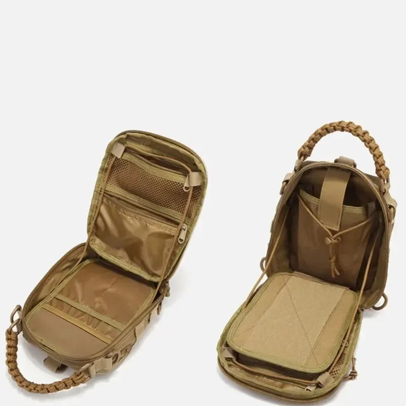 Outdoor Sport Sling Bag Pack Crossbody Shoulder Backpack EDC Assault Range Bag for Climbing Hiking Cycling Hunting Travel